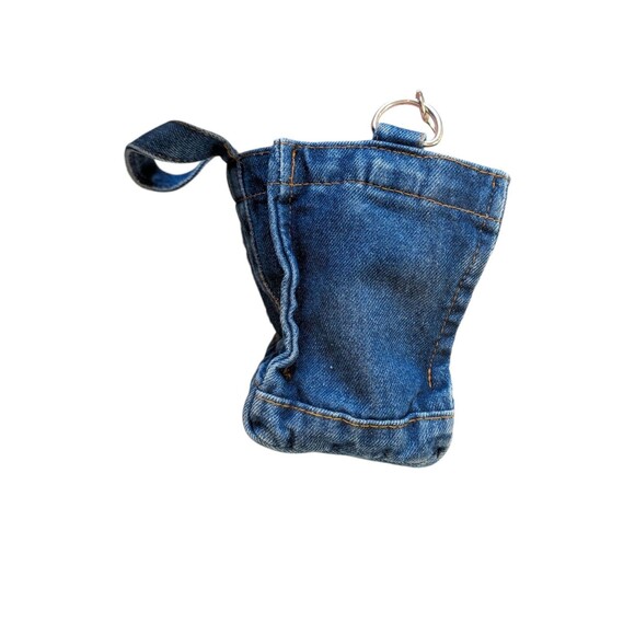 Denim Purse Flower Power Purse Daisy Rainbow Jean Bag Y2K Boho Hippie Cottage - Picture 11 of 11